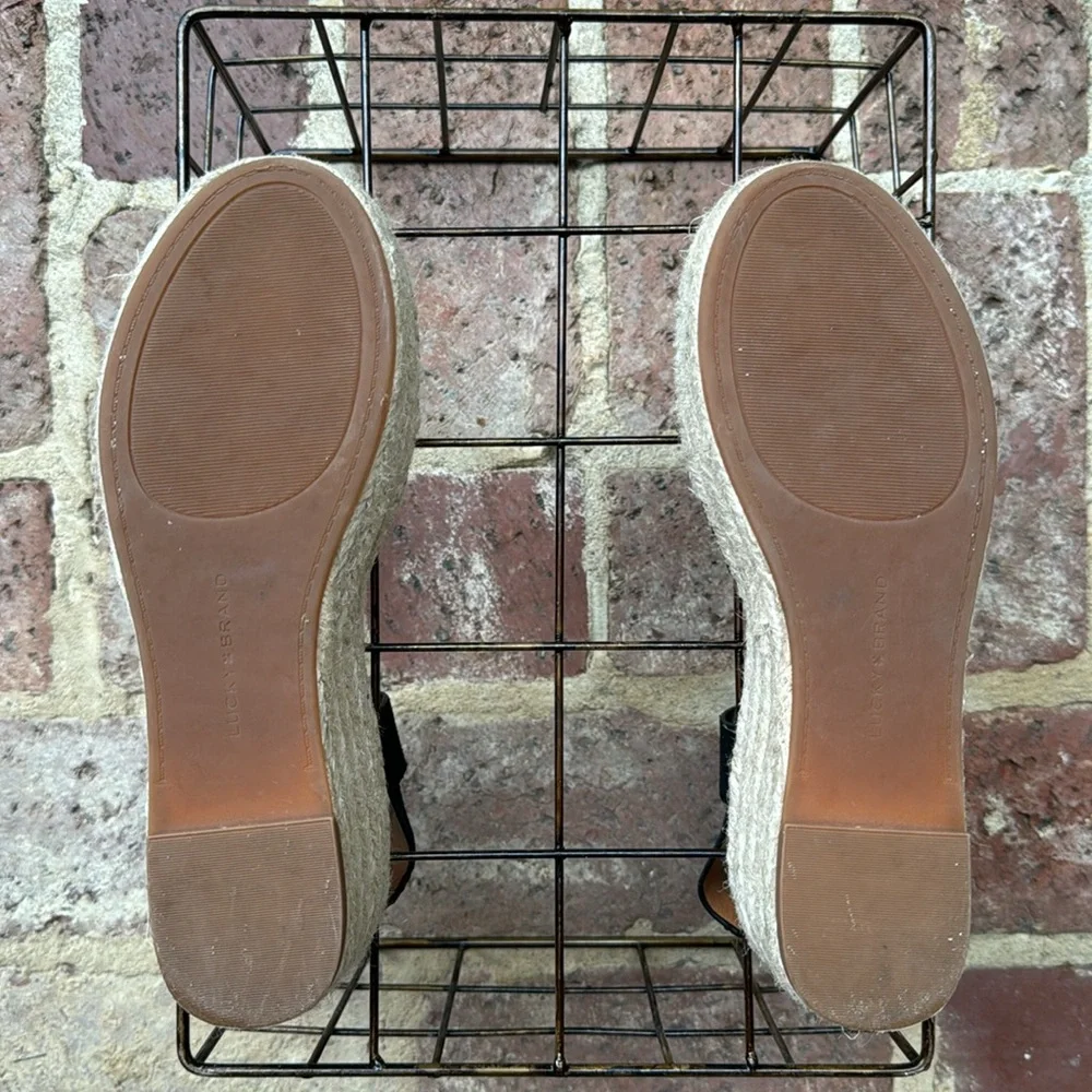 Lucky Brand Women's Audrinah Espadrille Wedge Sandal size 7